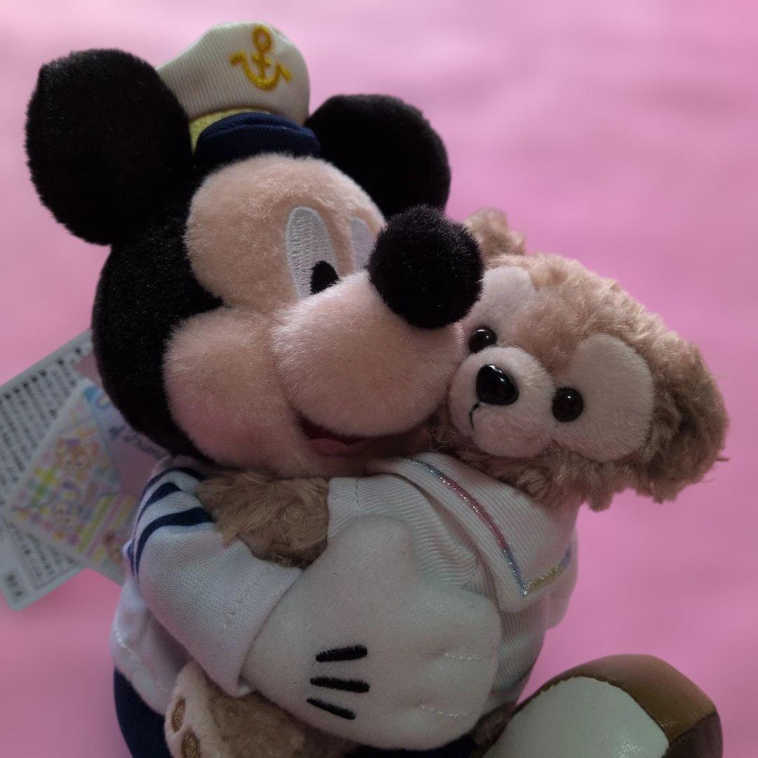 東京ディズニーシー ミッキーマウス ダッフィー ぬいぐるみバッジ