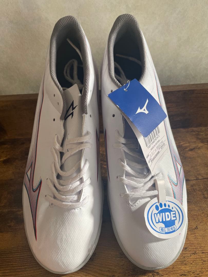 【新品・未使用】MIZUNO α SELECT AS トレシュー　ワイド　幅広