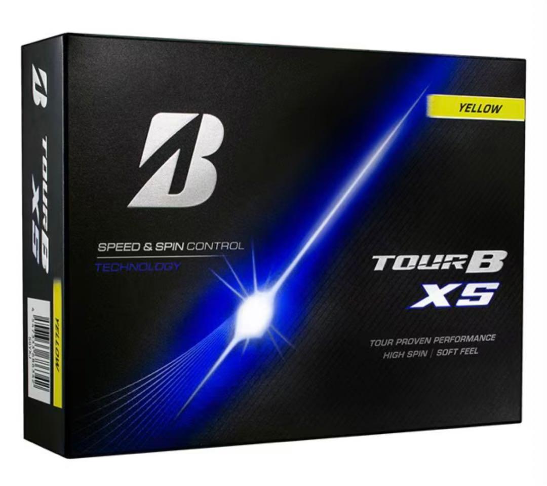 新品2026年NEWブリヂストンTOUR B XS　イエロー2ダース（24球）