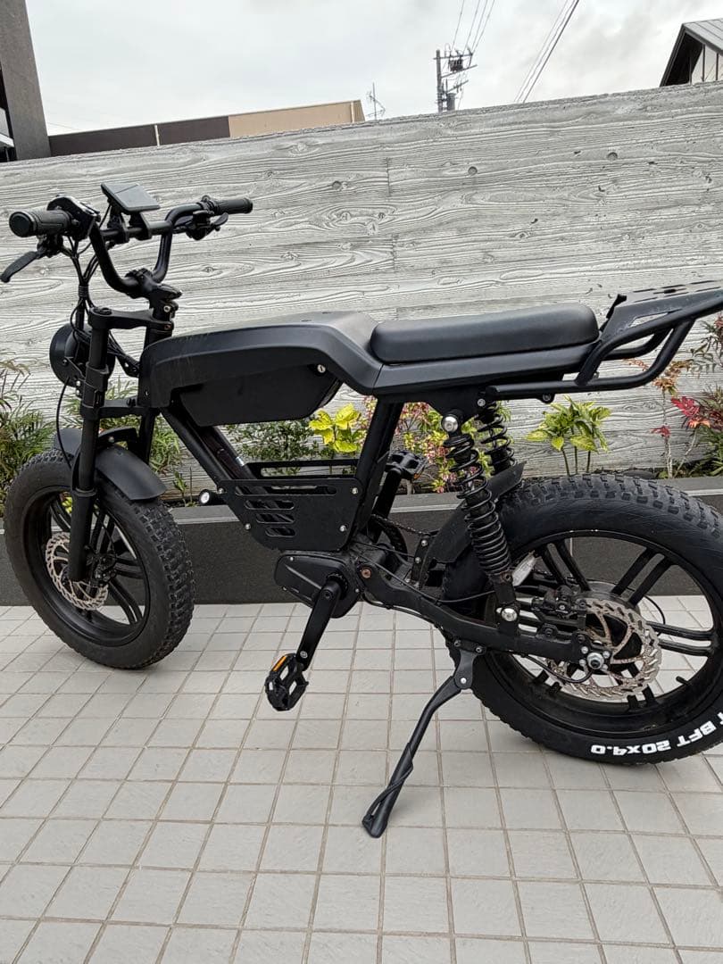 マットブラック 電動アシスト自転車 e-bike