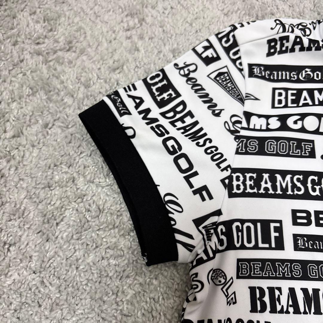 BEAMS GOLF ロゴプリント ポロシャツ Mサイズ