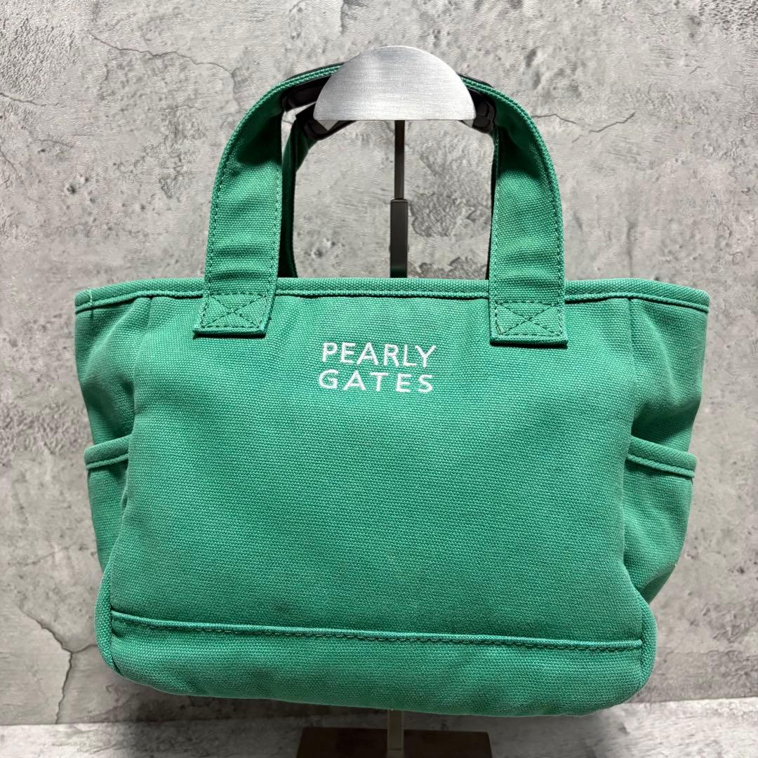 美品✨️PEARLY GATES パーリーゲイツ カートバッグ ワッペン　緑