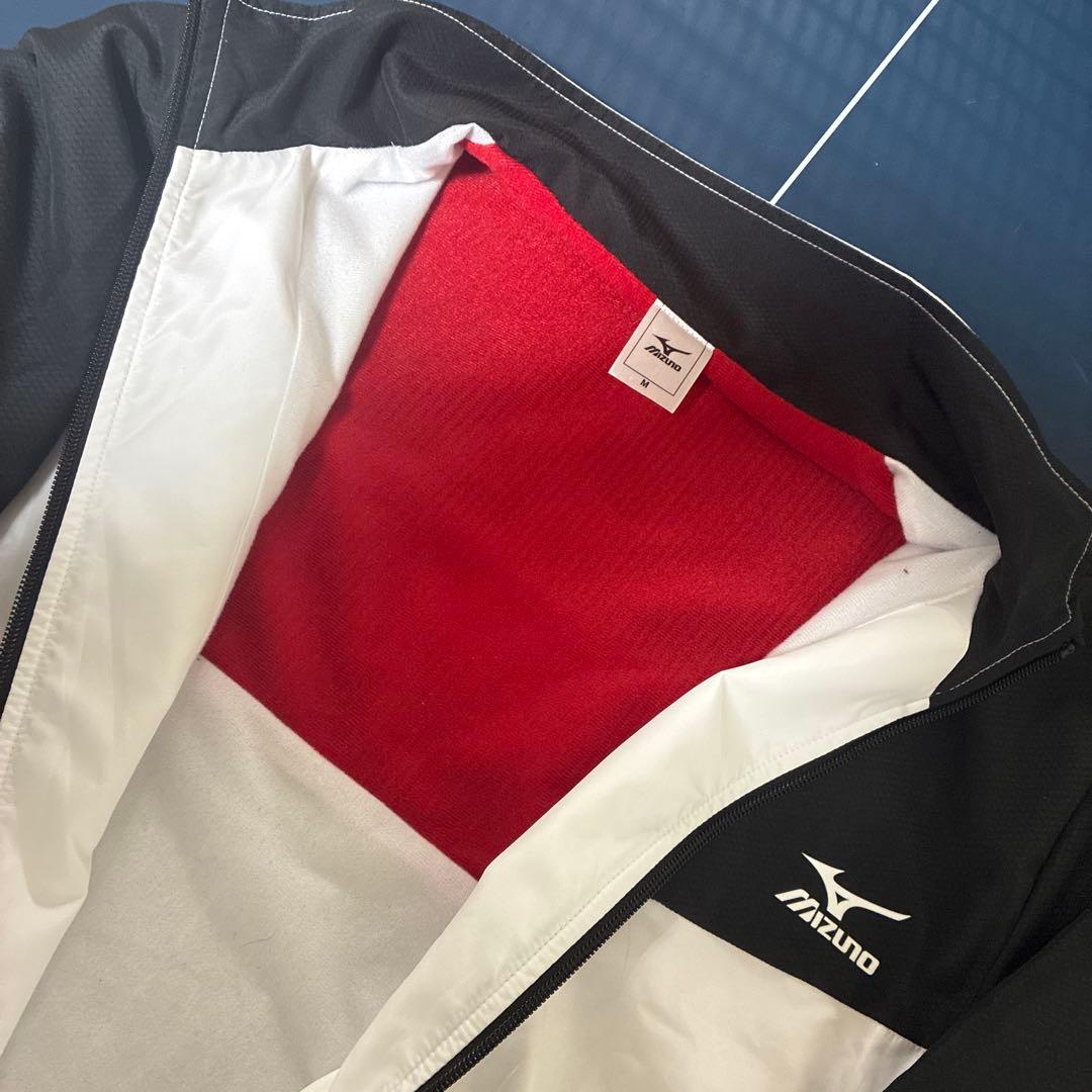 Mizuno ジャージ上下セット ブラック/ホワイトMサイズ