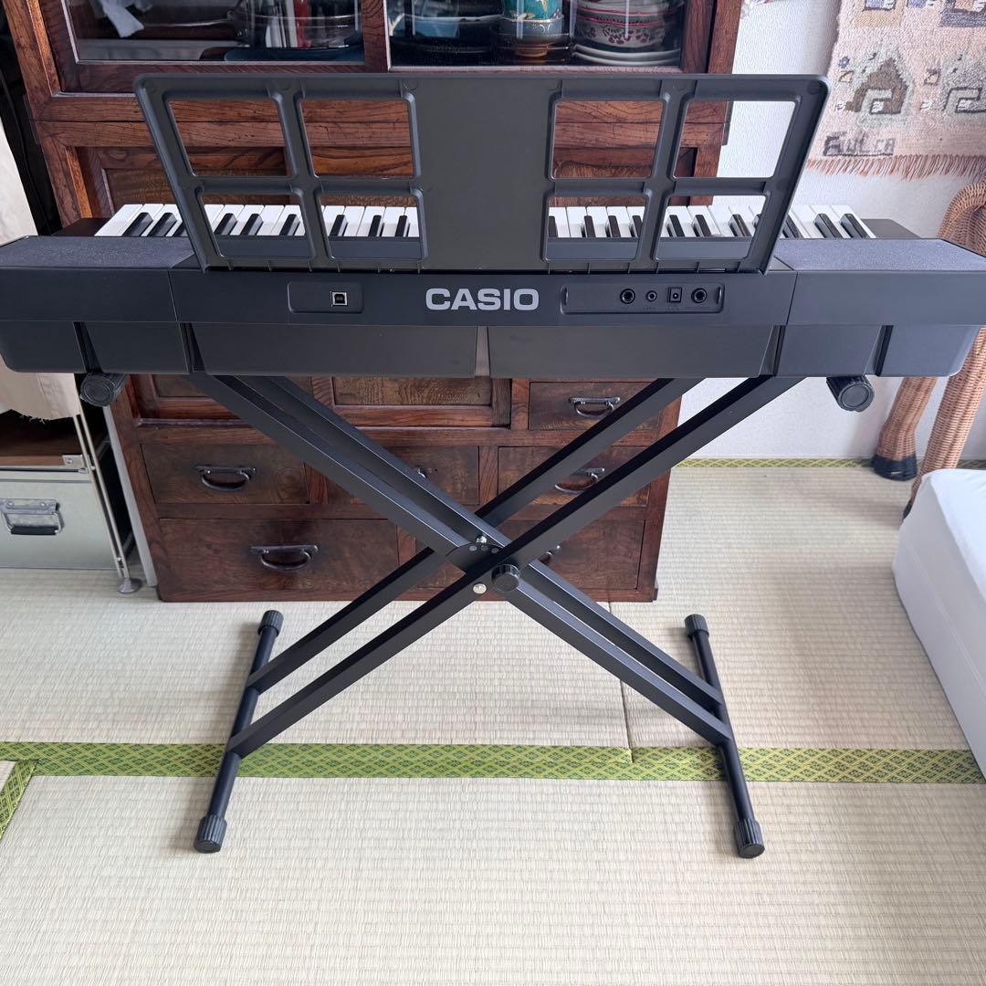 【美品】CASIO CT-X700 電子キーボード アダプタ 譜面立て スタンド