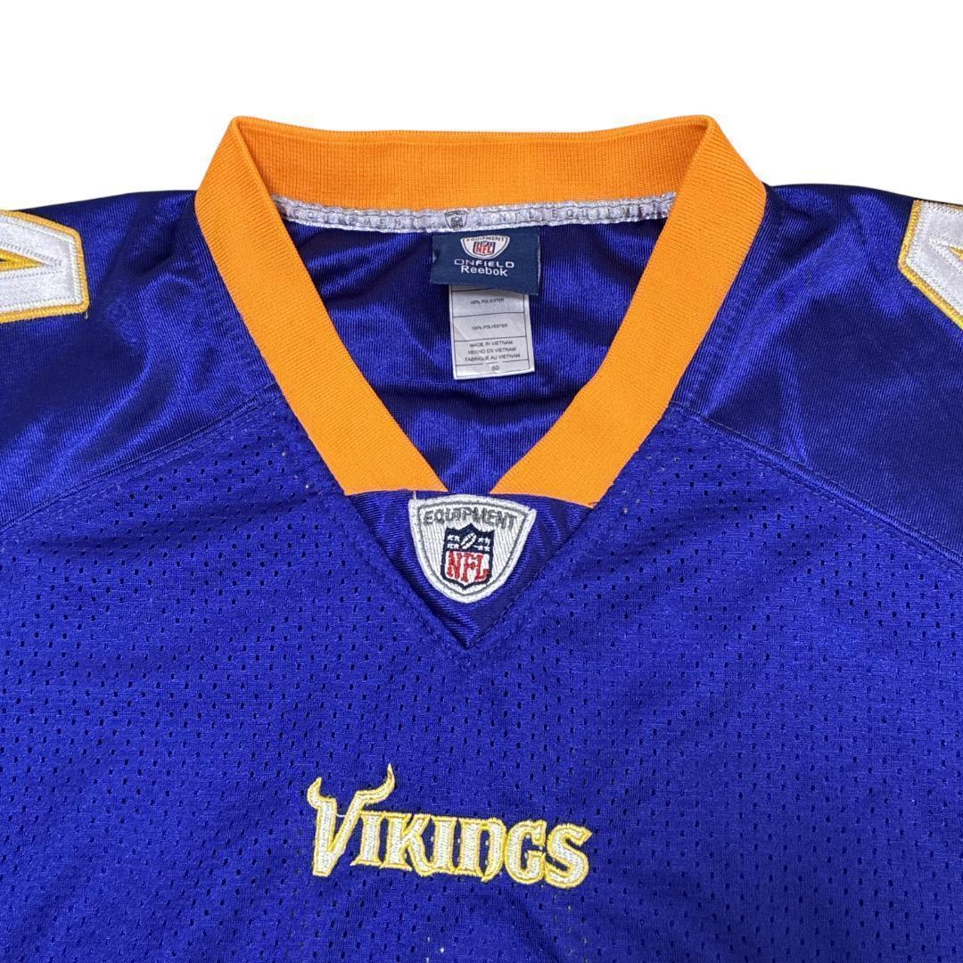 NFL バイキングス リーボック ゲームシャツ アメフト ユニフォーム 刺繍ロゴ