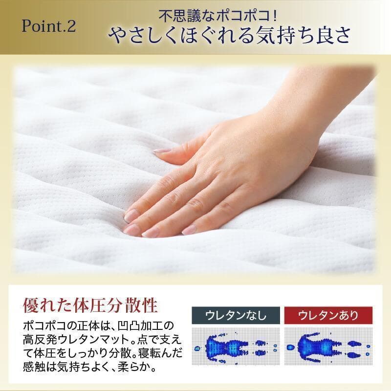 新品 送料込 セミダブルベッド マットレス付 棚 コンセント付 WB