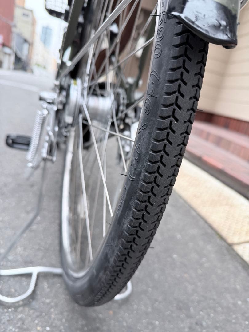 大阪府　ヤマハ　電動アシスト自転車 オリーブグリーン