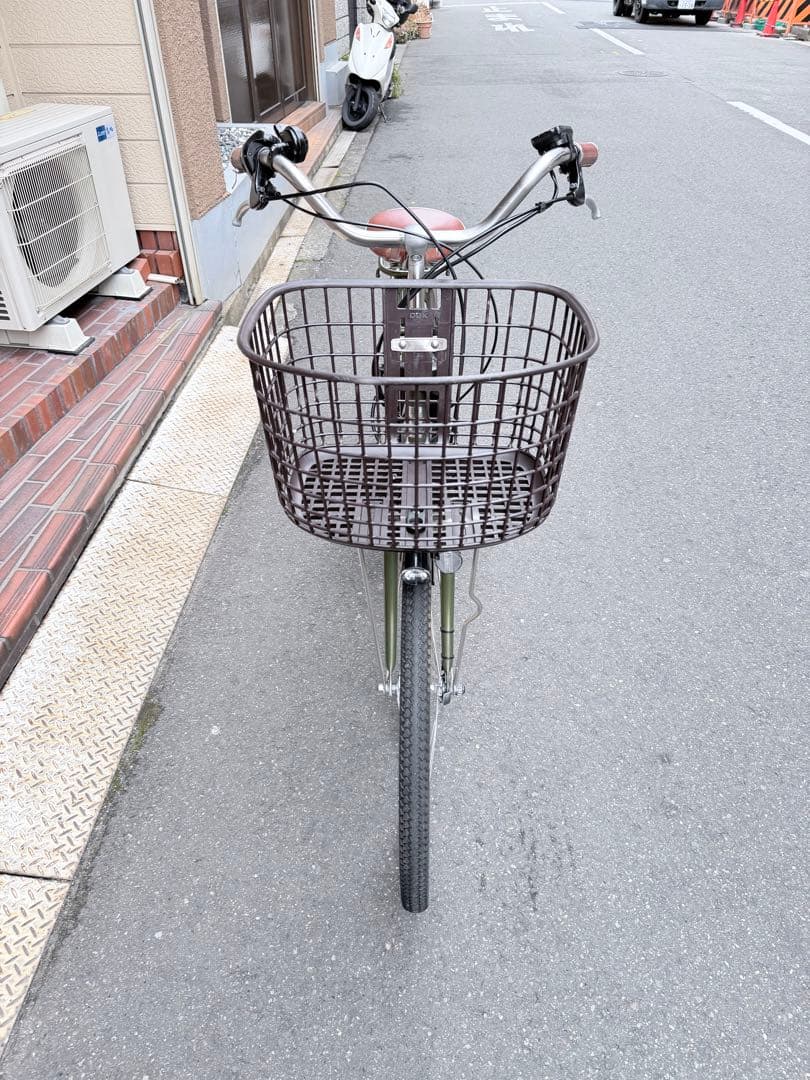 大阪府　ヤマハ　電動アシスト自転車 オリーブグリーン