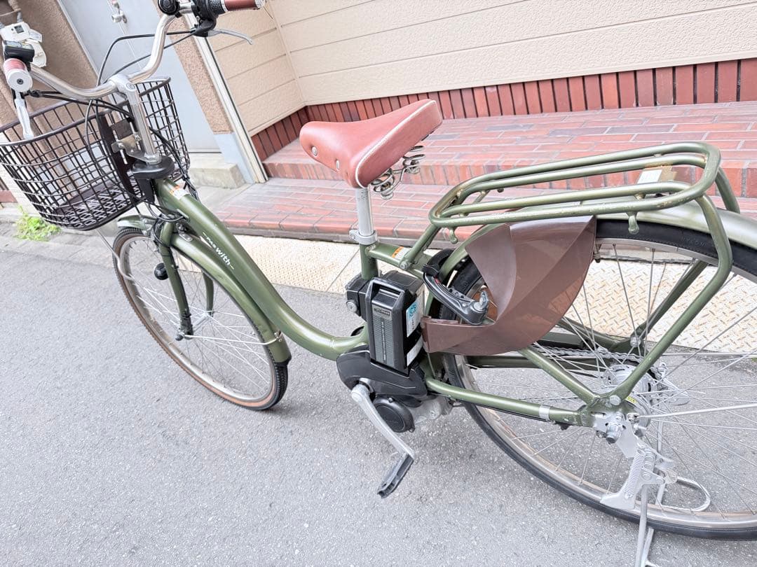 大阪府　ヤマハ　電動アシスト自転車 オリーブグリーン