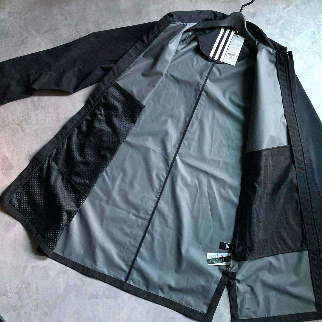新品 アディダス レインコート XL ジャケット ゴルフ レインウェア ブラック