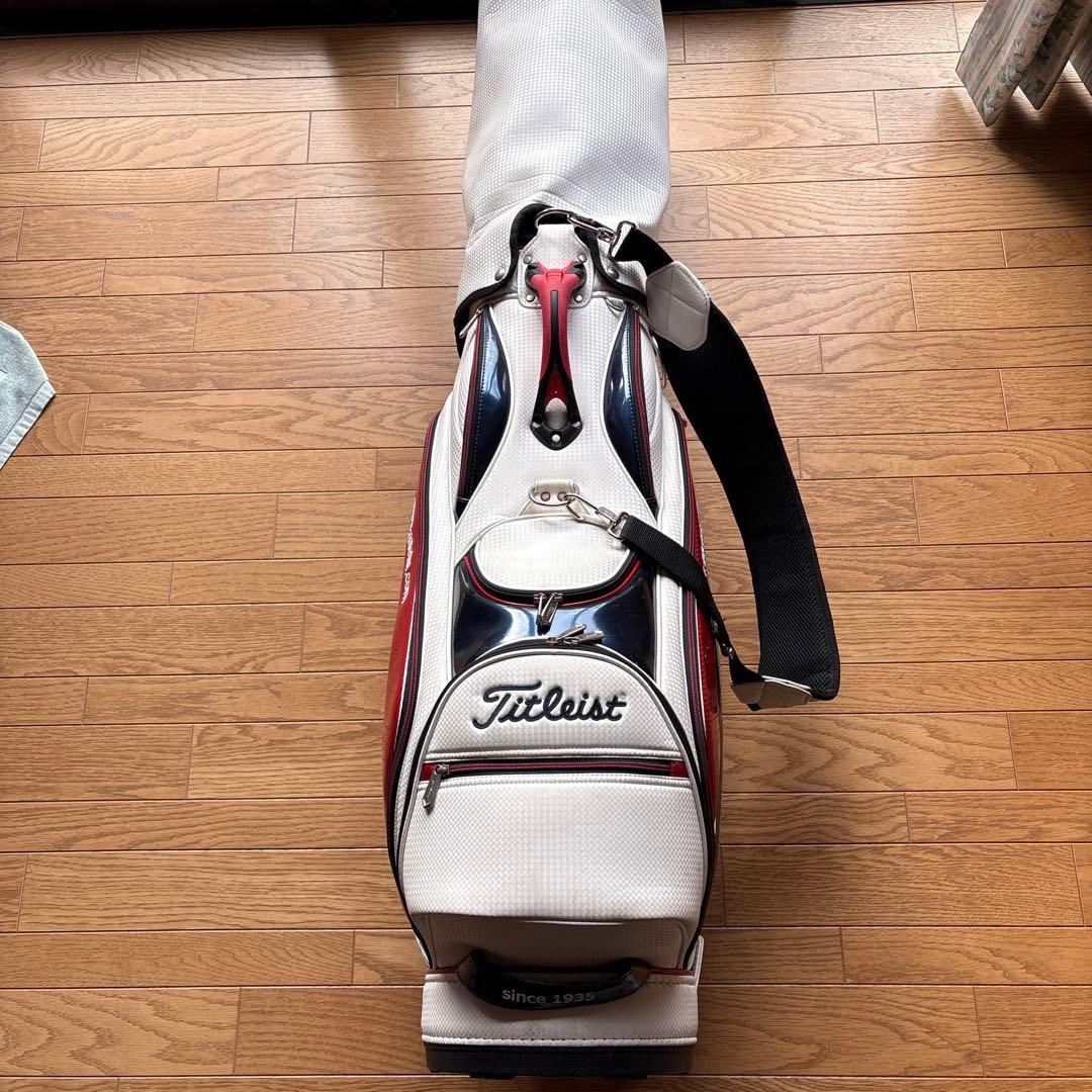 Titleist キャディバッグ　白赤紺