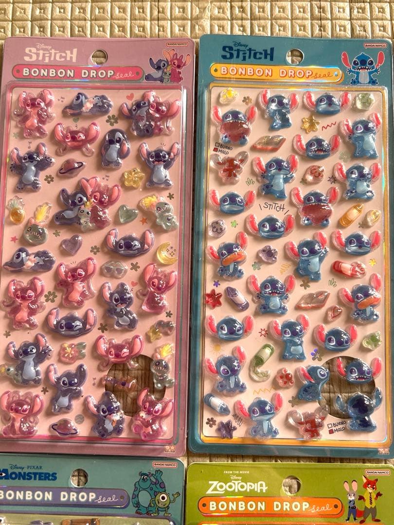 ボンボンドロップシール　　ディズニー　8種　セット