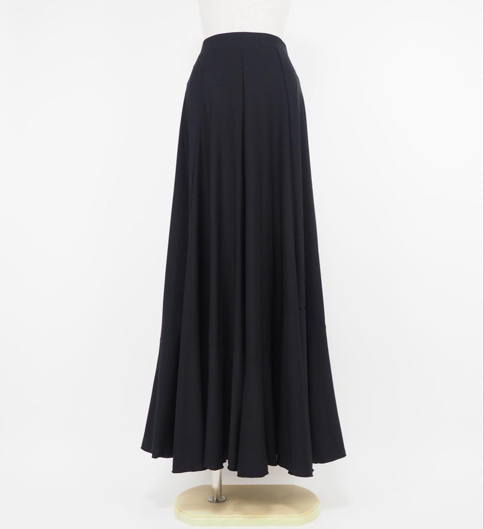 フラメンコ　レッスンファルダ　新品　黒　ファルダ　フレア　Leirena