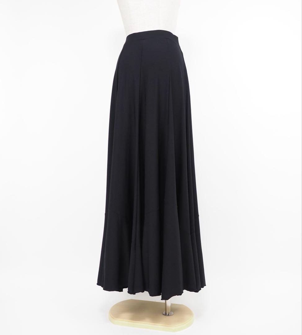 フラメンコ　レッスンファルダ　新品　黒　ファルダ　フレア　Leirena