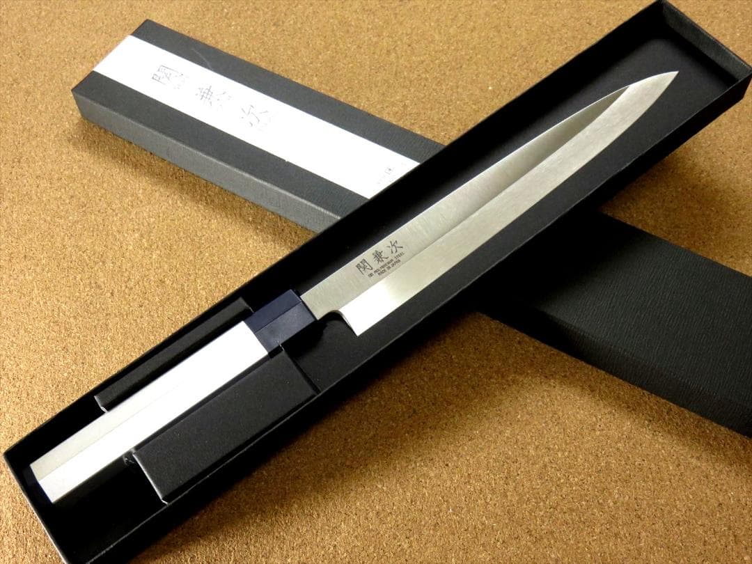 関の刃物 刺身包丁 210mm モリブデン アルミ和包丁 右利 片刃 柳刃包丁