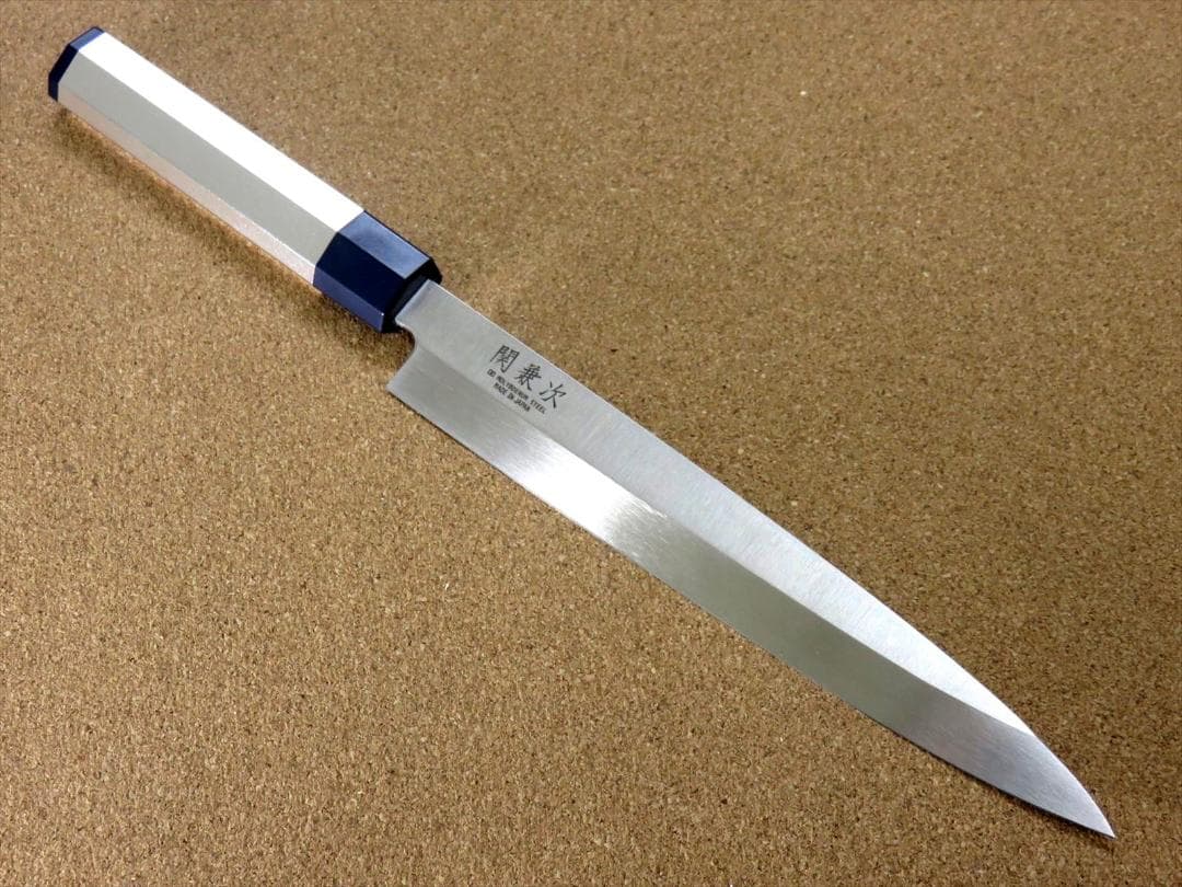 関の刃物 刺身包丁 210mm モリブデン アルミ和包丁 右利 片刃 柳刃包丁