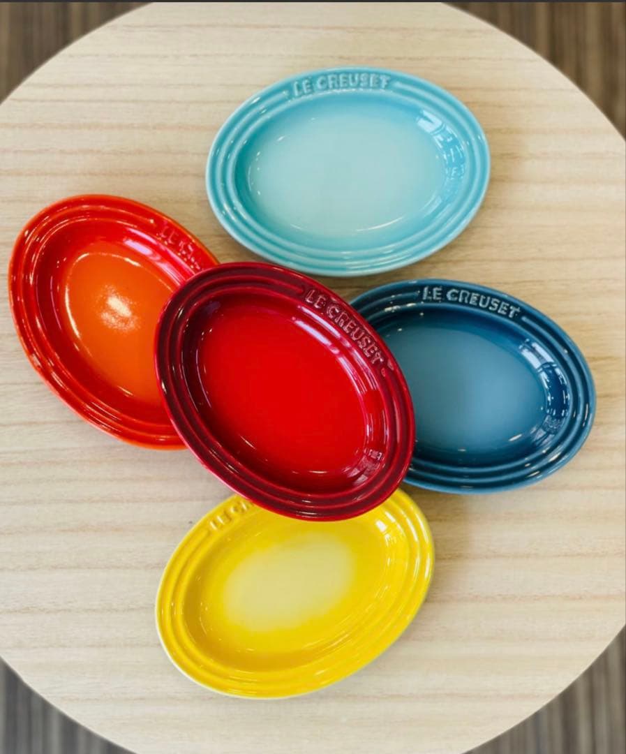 LE CREUSET 楕円形皿 5枚セットレインボー