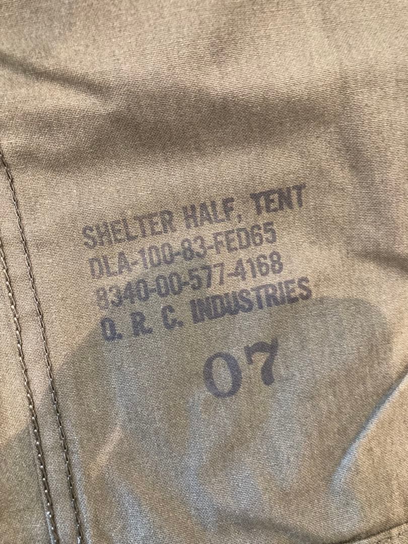 【極上品】実物アメリカ軍パップテント米軍払い下げ品ポール付US