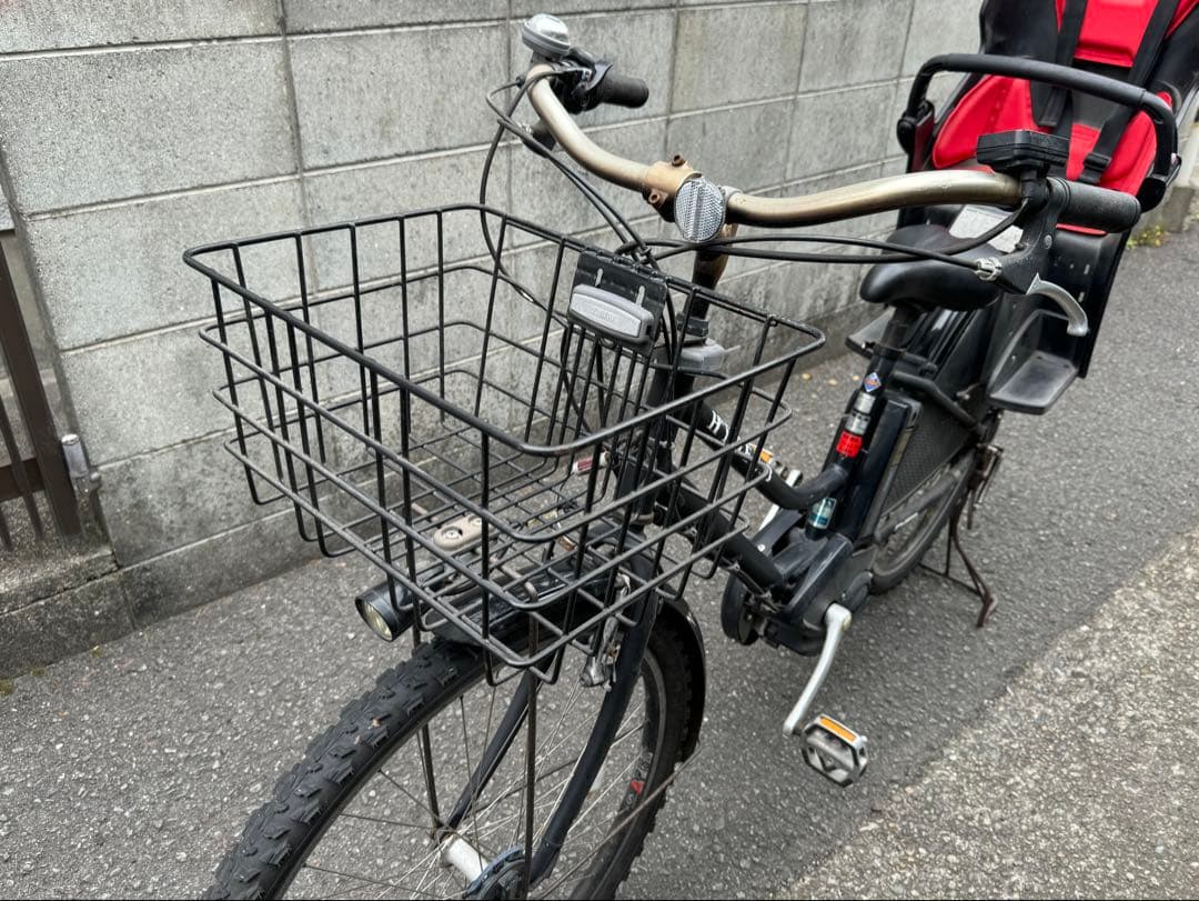 「送料込み」電動アシスト自転車 チャイルドシート付き ブラック　hydee.b