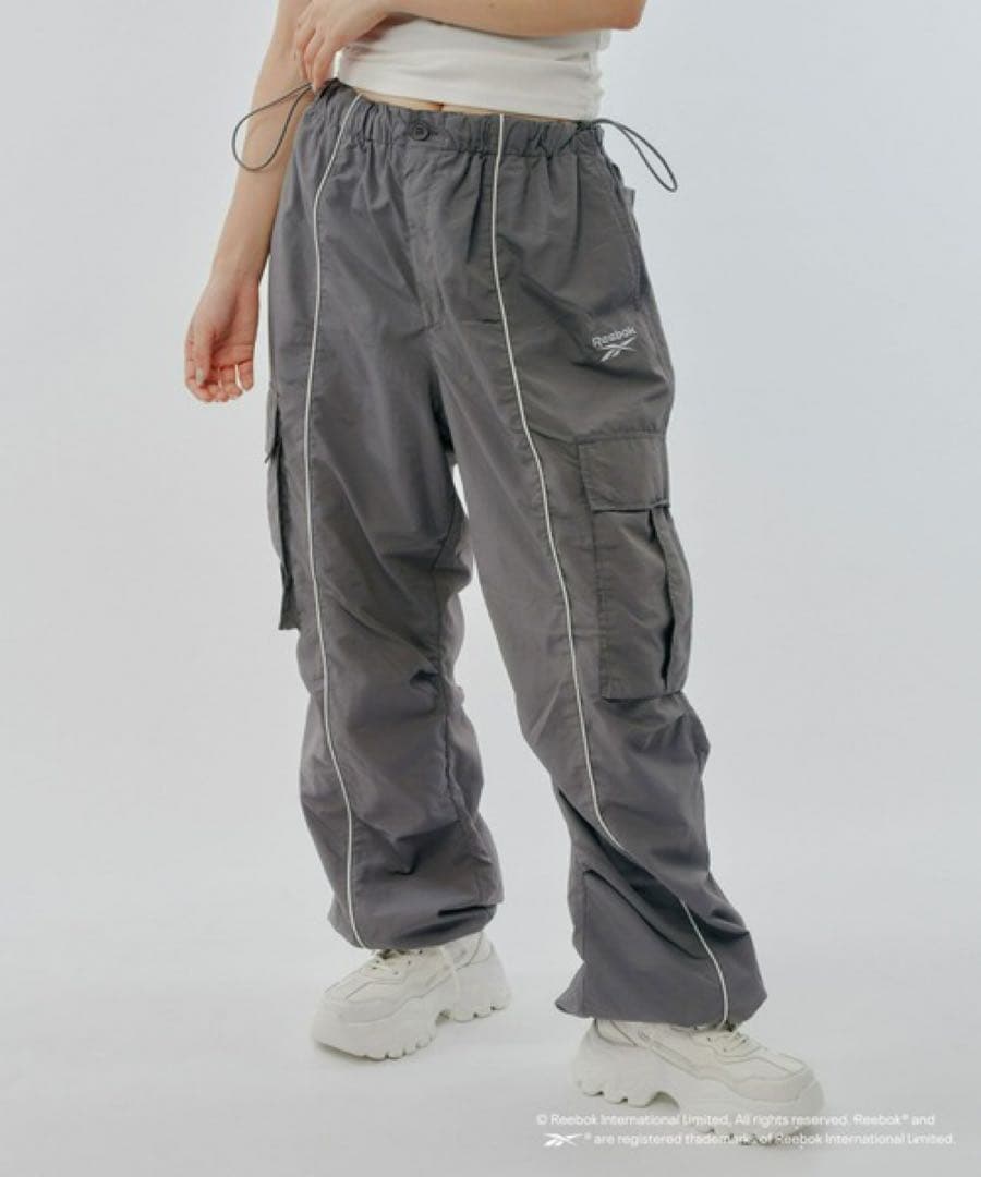 【Reebok別注】ナイロンパイピングトラックジャケット・パンツ　セットアップ