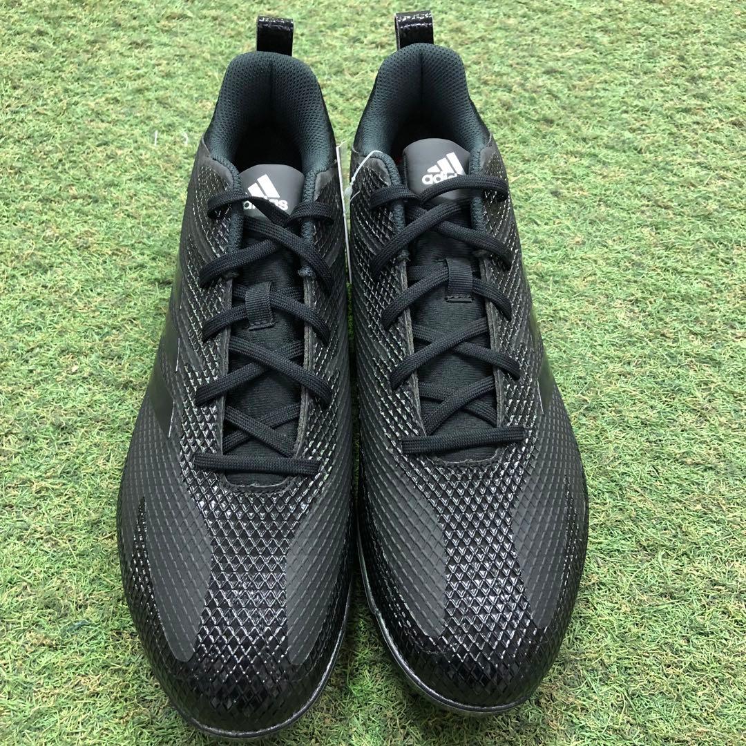 adidas 野球スパイク　金属　ブラック　27.0cm