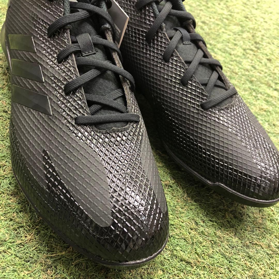 adidas 野球スパイク　金属　ブラック　27.0cm