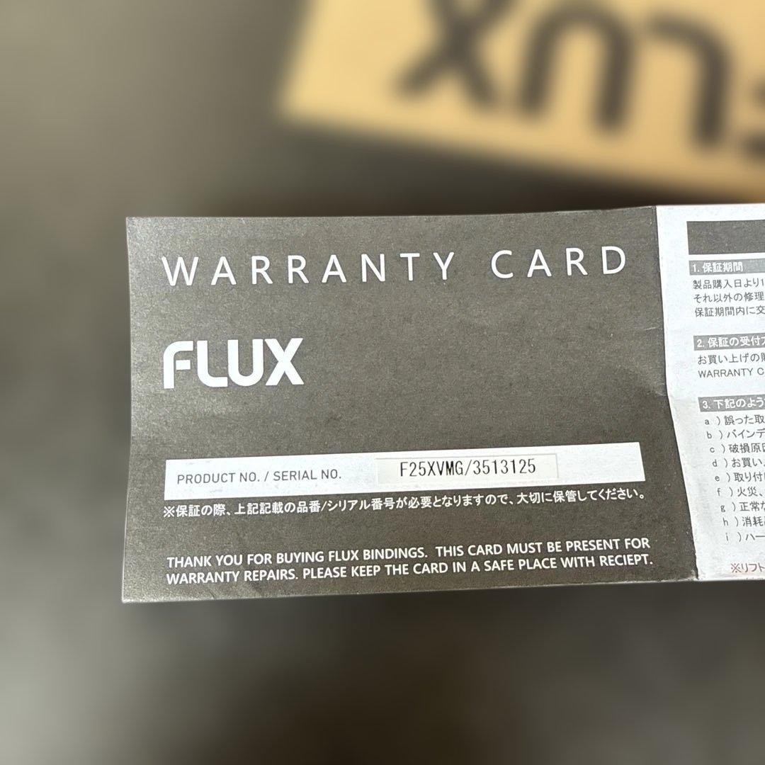 FLUX F25XVMG llic Gray ビンディング M