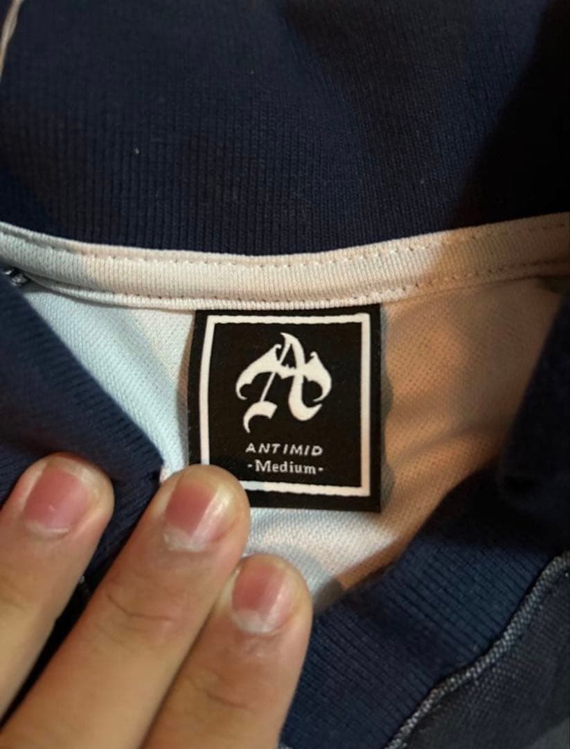 antimid チェック柄 サッカーシャツ Medium