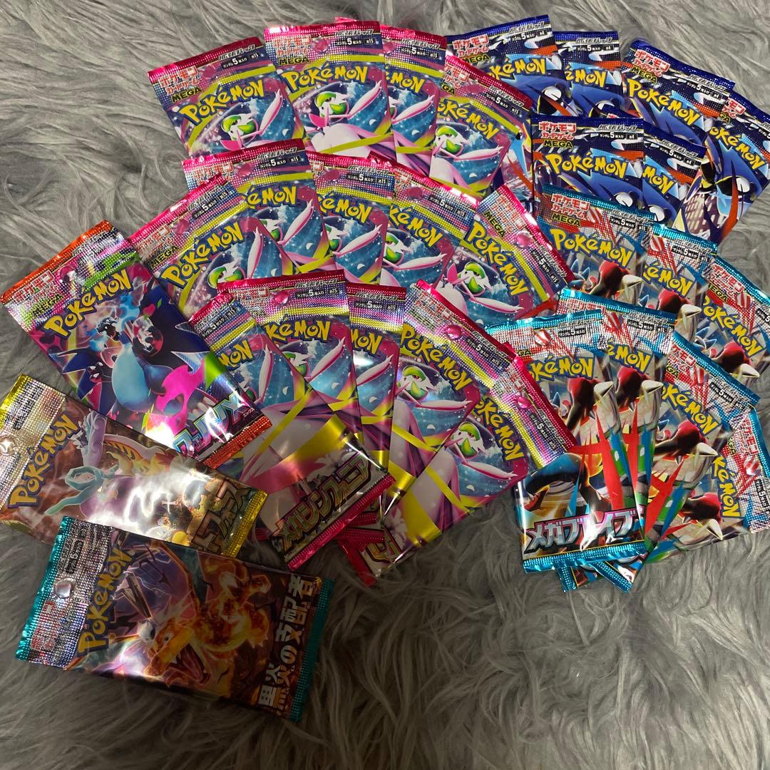 ポケモンカード ニンジャスピナーメガブレイブ　メガシンフォニア絶版パック等計30