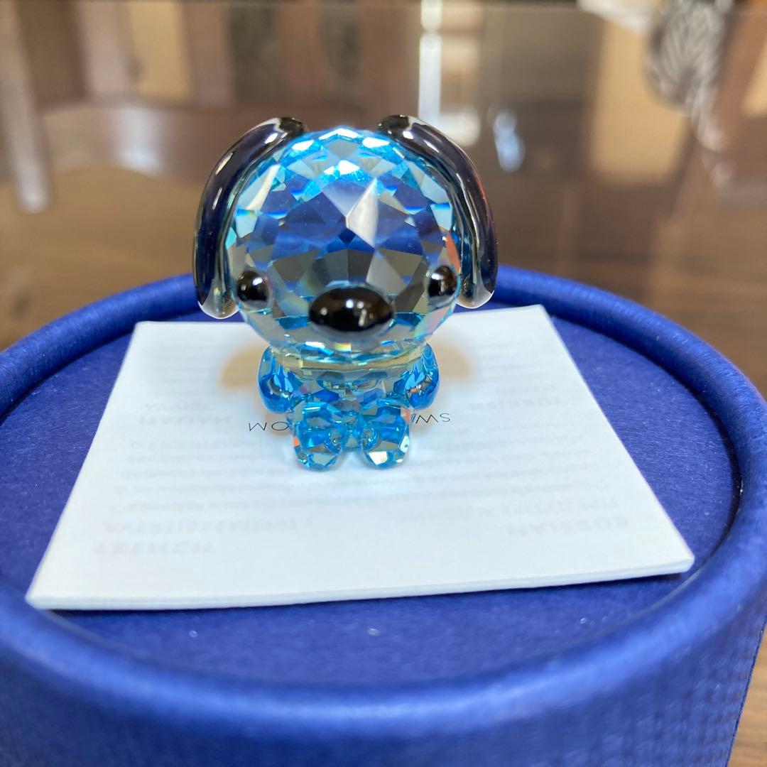 【美品】スワロフスキー SWAROVSKI 干支　犬　戌　いぬ　吉井宏　置物