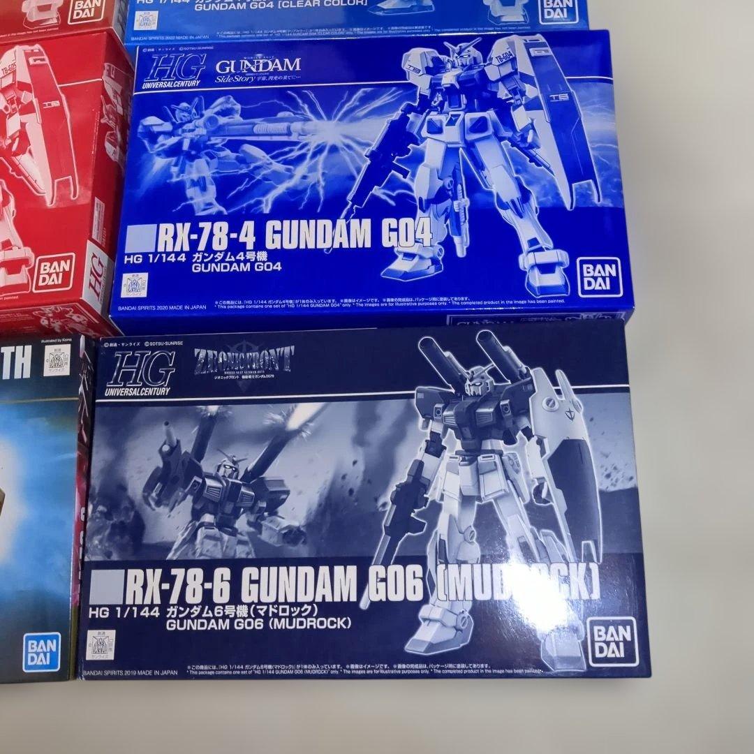 バンダイ フルアーマーガンダム　4.5.6.7号機4.5.号機クリァー6個セット