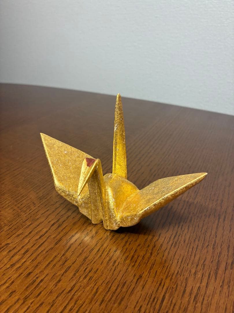 澤村陶哉造　金砂子　折鶴　紅白
