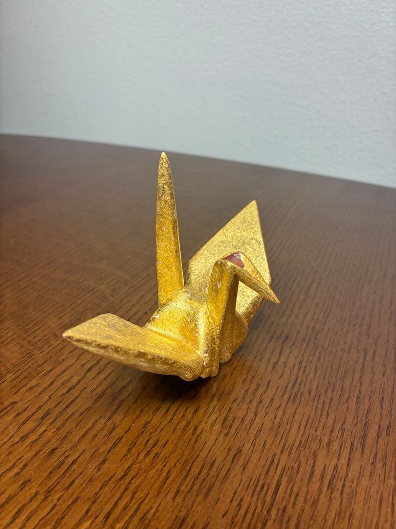 澤村陶哉造　金砂子　折鶴　紅白
