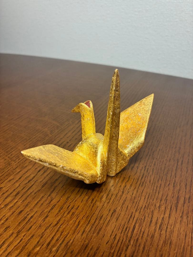 澤村陶哉造　金砂子　折鶴　紅白