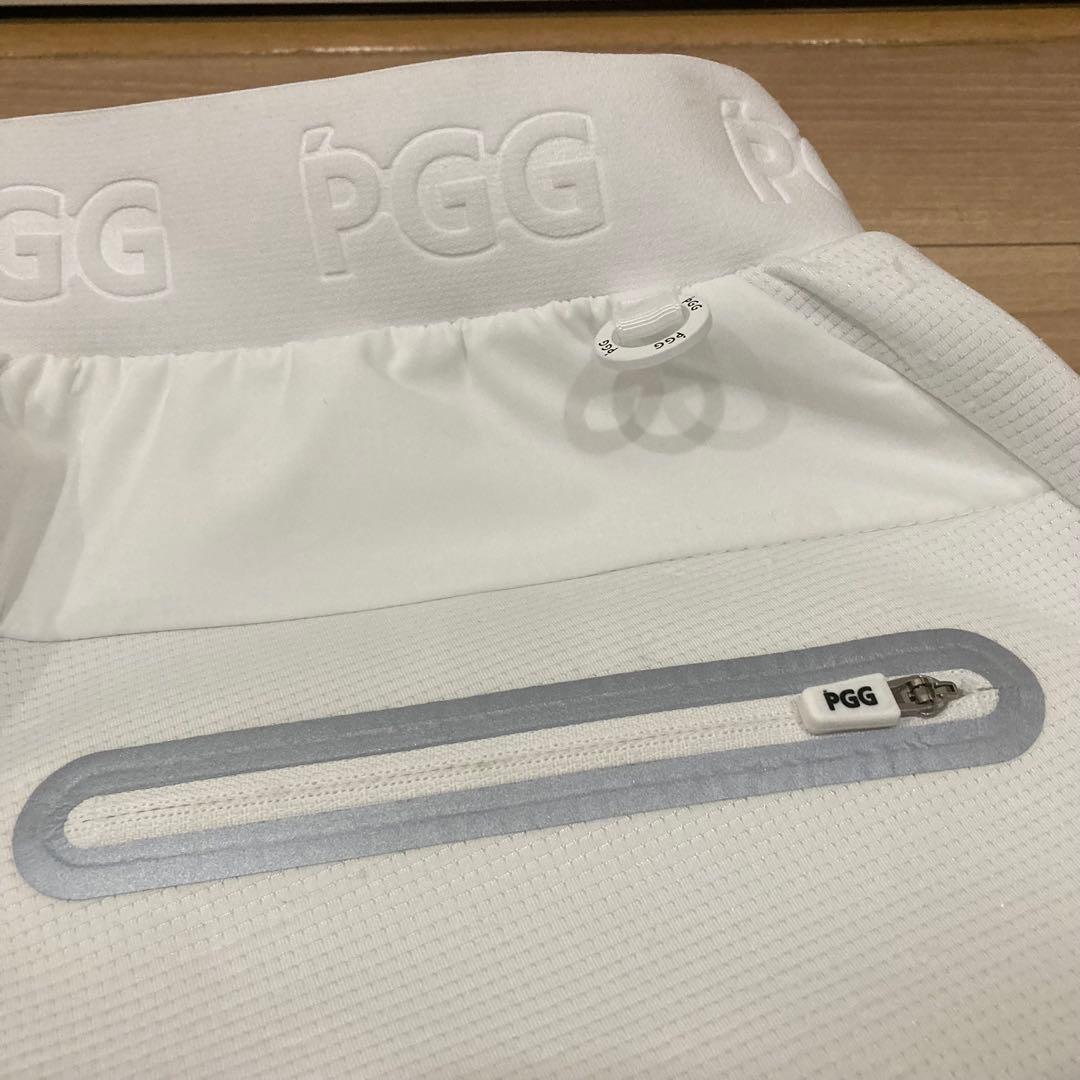 PGG パーリーゲイツ パンツ 4 ホワイト ウエストゴム ゴルフ