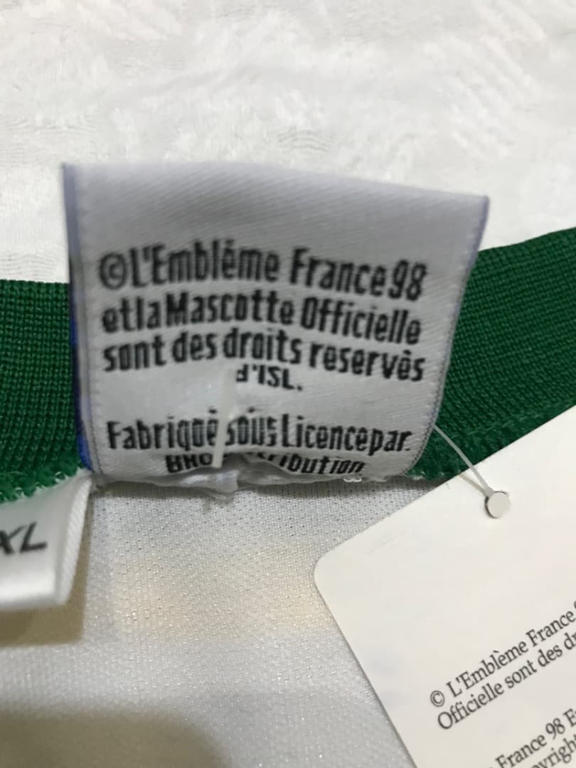 【希少】フランスワールドカップ ブラジル代表　ユニフォーム ゲームシャツ
