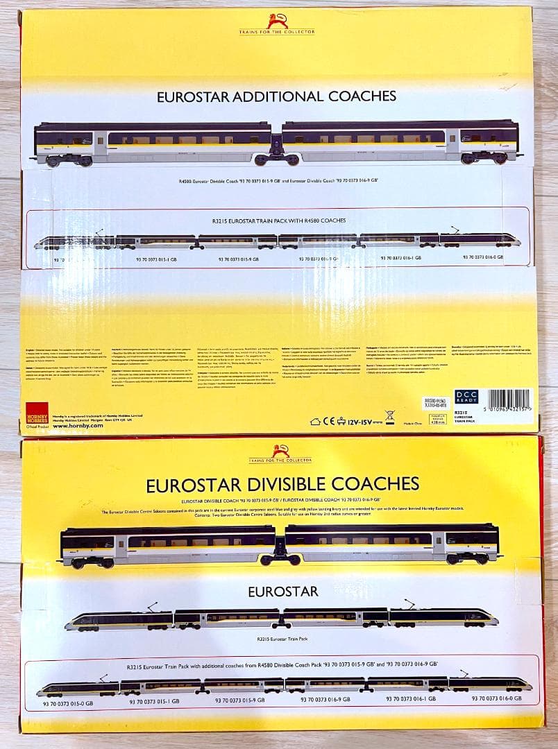 HORNBY ユーロースター (R3215、R4580；OOゲージ）セット