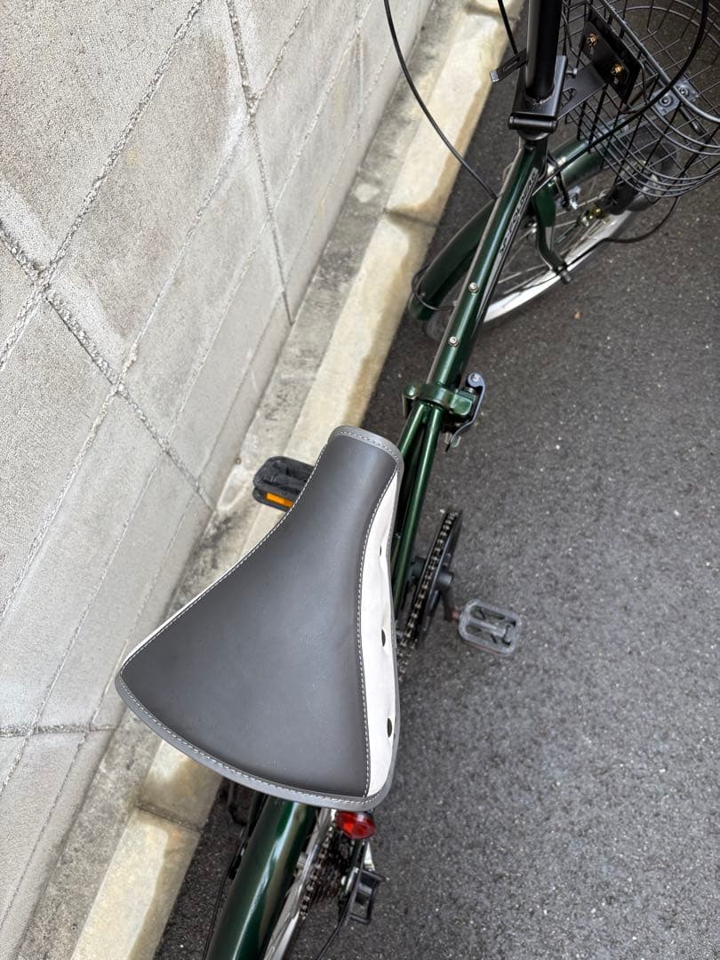 折りたたみ自転車　カーキ