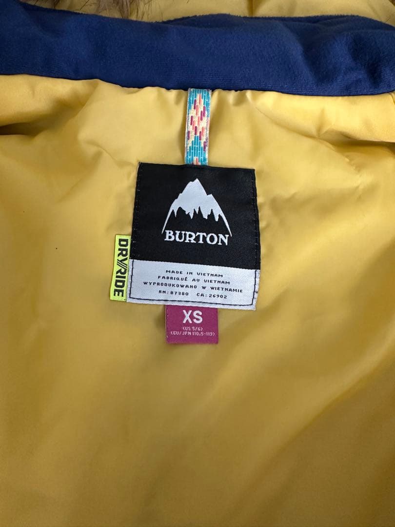 BURTON 子ども用ウェア120センチ（XS）