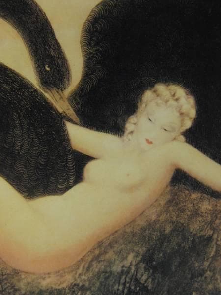 ルイ・イカール、「レダ」、豪華限定版画集画・定価１０万円/額付