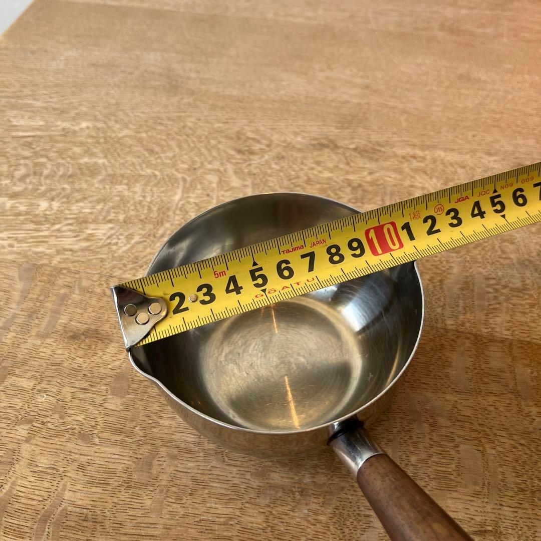 北欧ヴィンテージ　LUNDTOFTE 片手ステンレスパン　11cm