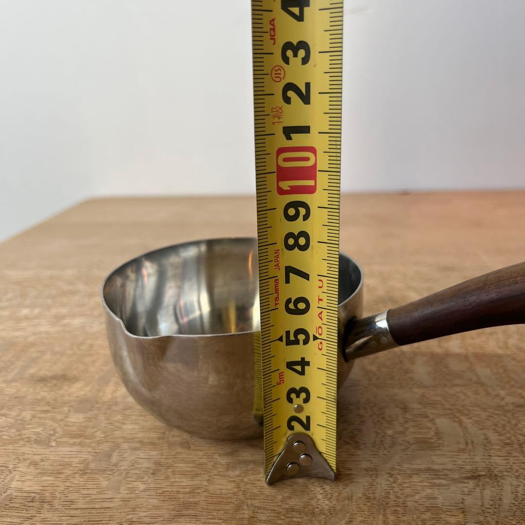北欧ヴィンテージ　LUNDTOFTE 片手ステンレスパン　11cm