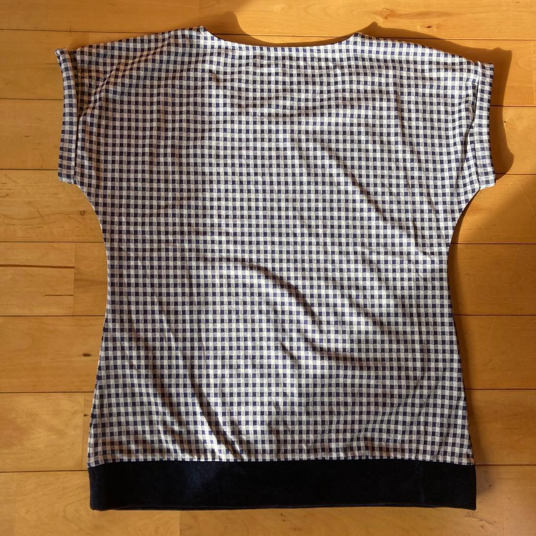 FILA テニスウェア　上下セット　チェック柄 Tシャツ Lサイズ ネイビー