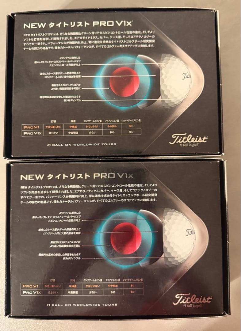 【✨新品人気モデル✨】Pro V1x ダブルナンバー 2ダース