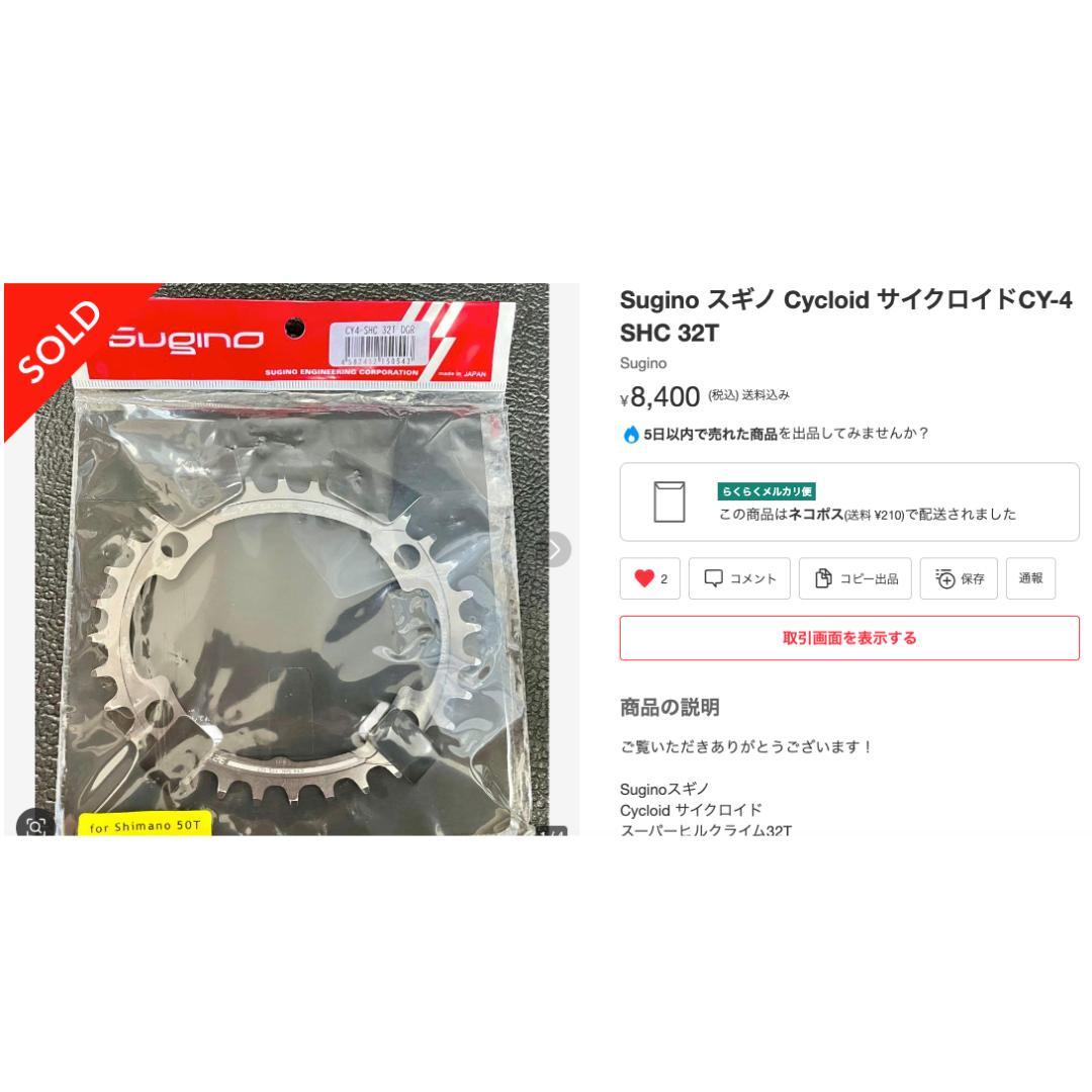 楕円ギア Sugino CYCLOID CY4-SHC 32T
