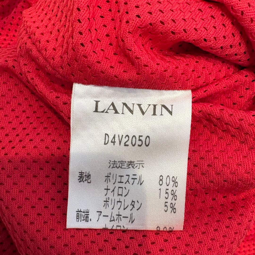LANVIN SPORT ランバンスポール ジップベスト 赤 サイズ40 Ｌ
