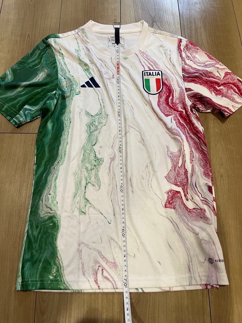 adidas イタリア代表 マーブルシャツ　Lサイズ