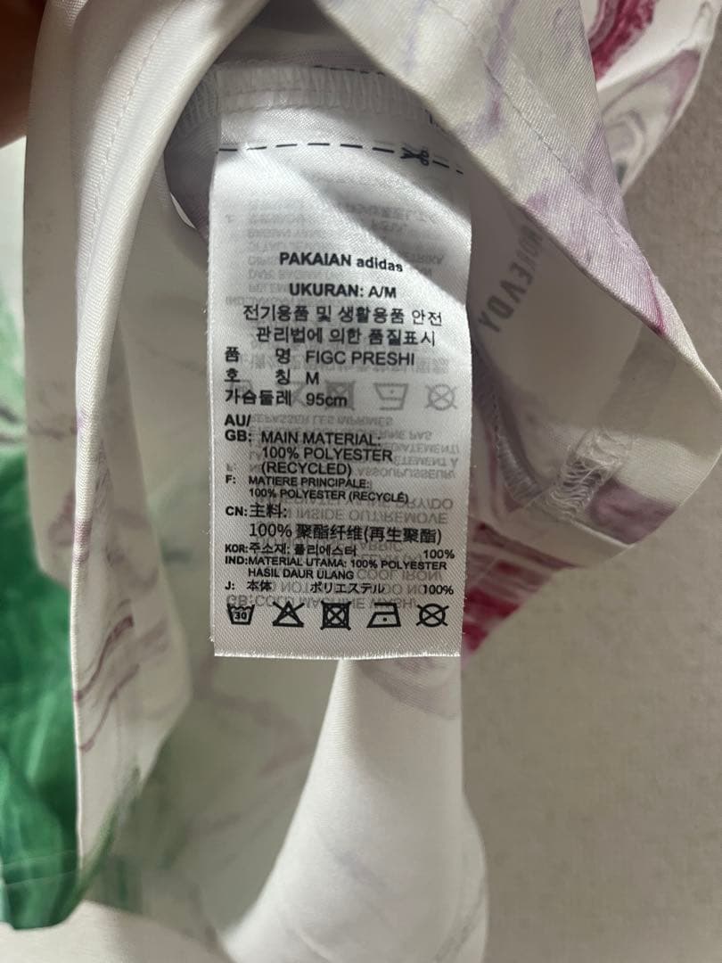 adidas イタリア代表 マーブルシャツ　Lサイズ