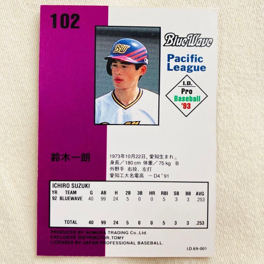 【1993年】イチロー　鈴木一郎　オリックス　ブルーウェーブ　ルーキーカード