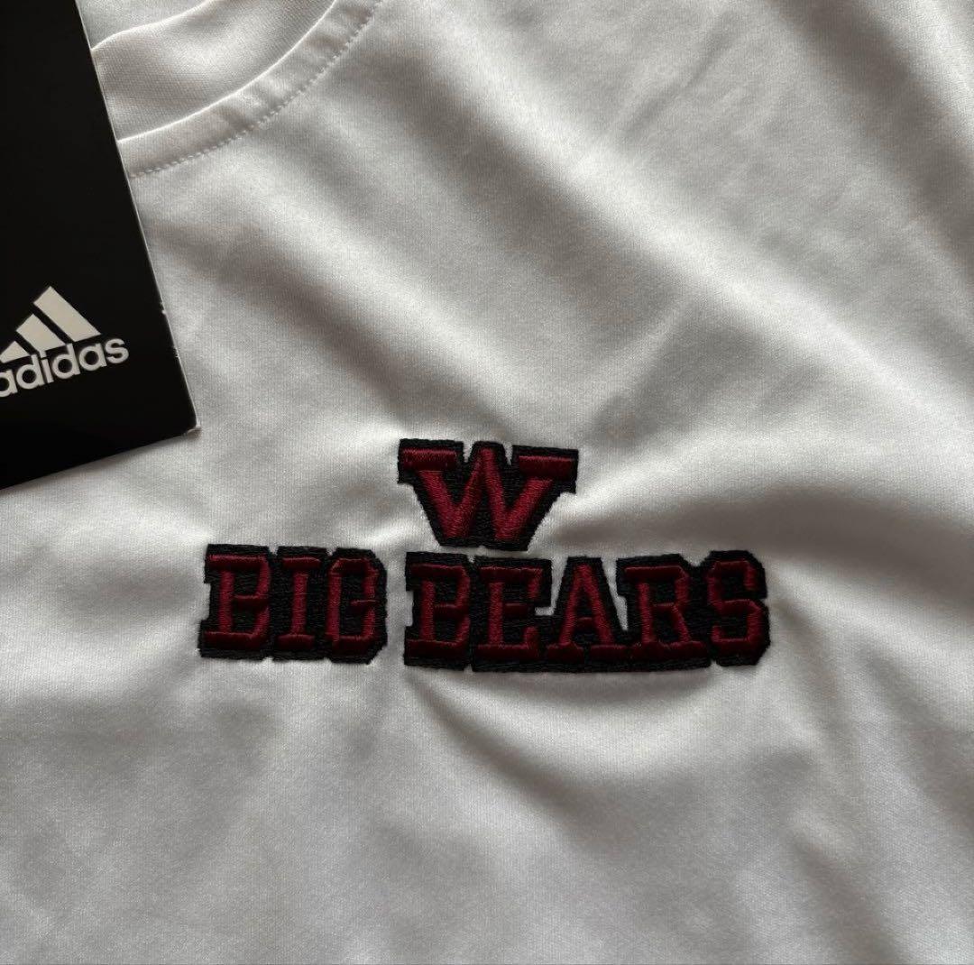 adidas×早稲田“BIG BEARS“チームトレーニング用ロンT Sサイズ